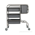 Stainless Steel Collecting Trolley Good Quality Hotel Housekeeping Cleaning Cart Factory